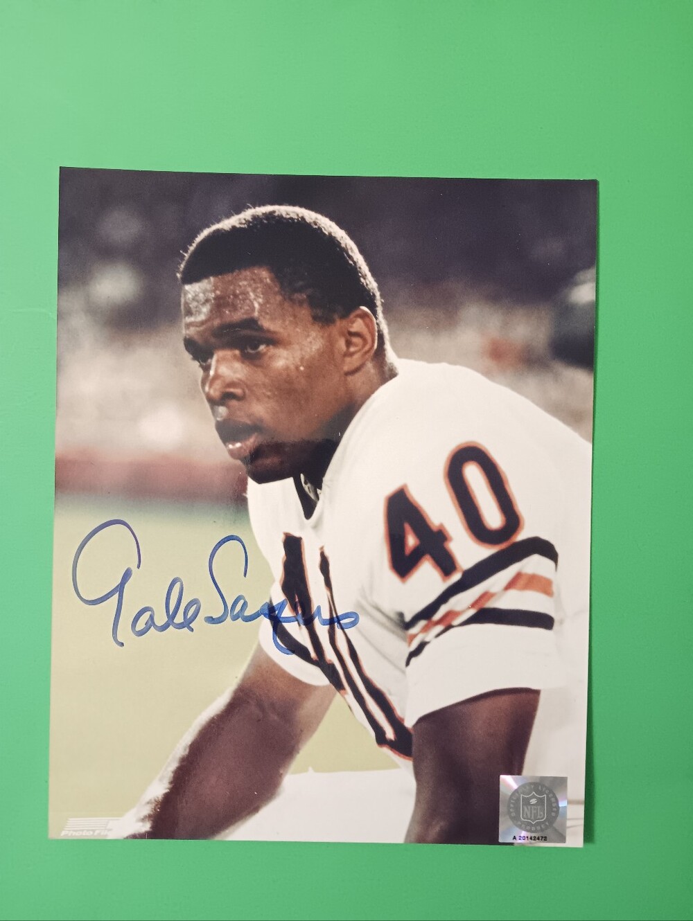 Gale Sayers Autographed 8x10 Chicago Bears PhotoAuthenticatedBallpark Production - Picture 3 of 5